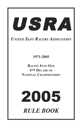 2005 USRA Rules