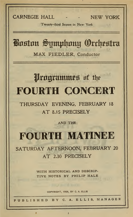 Boston Symphony Orchestra Concert Programs, Season 28,1908-1909, Trip