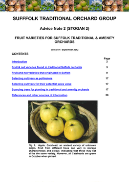 Suffolk Fruit Varieties