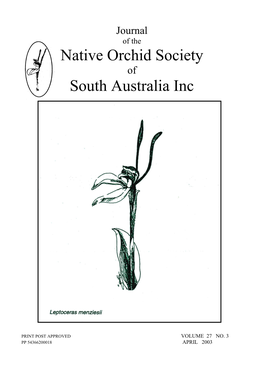 Native Orchid Society South Australia