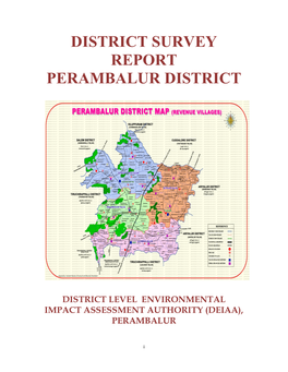 District Survey Report Perambalur District