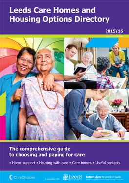 Leeds Care Homes and Housing Options Directory