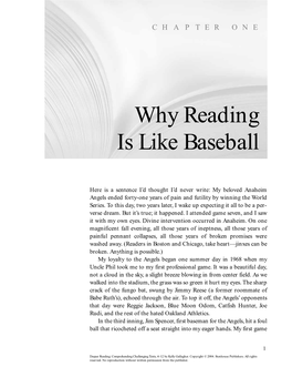 Why Reading Is Like Baseball