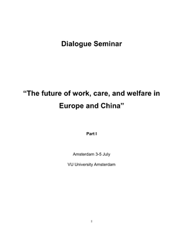 Dialogue Seminar