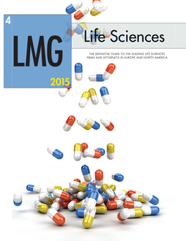 LMG LIFE SCIENCES 2015 1 ATTORNEY LISTINGS NON-IP LITIGATION and ENFORCEMENT N O I T a G I T S E V N I