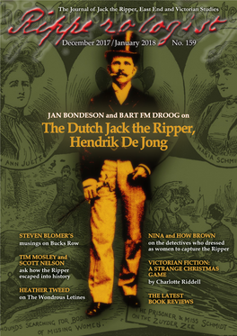 The Dutch Jack the Ripper, Hendrik De Jong