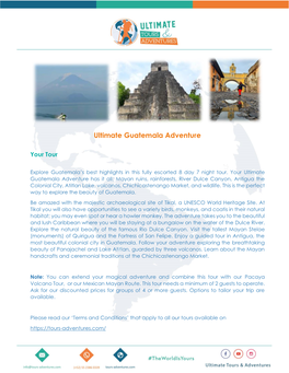 Ultimate Guatemala Adventure