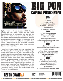 GET 51306 BIG PUN Capital Punishment LP