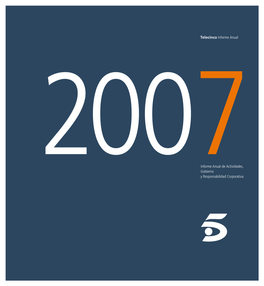 Informe Anual Telecinco 2007