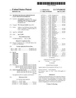 (12) United States Patent (10) Patent No.: US 7,976,804 B2 Jantsch Et Al