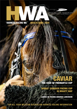 Harness WA Is a Publication of Racing and Wagering WA (RWWA)