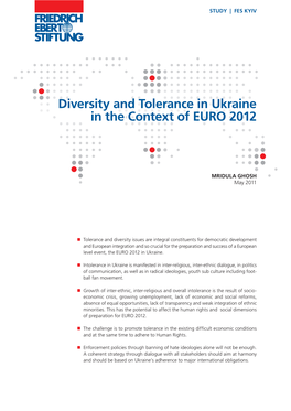 Diversity and Tolerance in Ukraine in the Context of EURO 2012