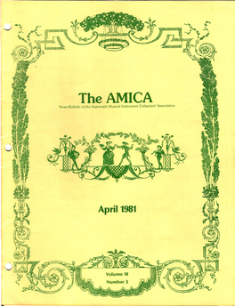 Rolls and Music to All Those Wishing to Join AMICA International