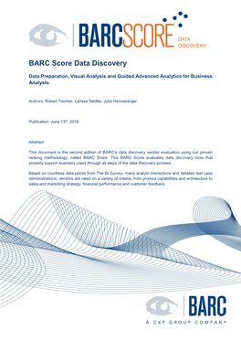 BARC Score Data Discovery