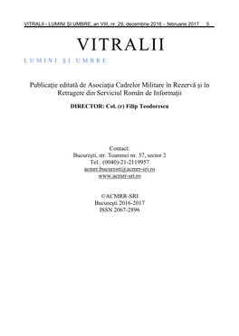 Vitralii – Lumini Și Umbre” – Prezență Și Ecouri