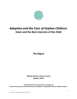 Adoption and the Care of Orphan Children: Islam and the Best Interests of the Child