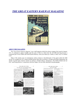 The Great Eastern Railway Magazine