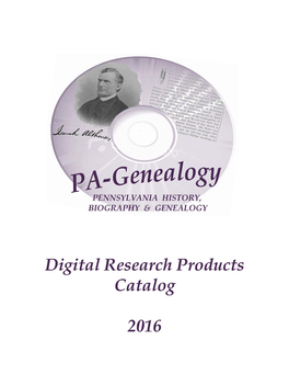 RA-Genealogy PENNSYLVANIA HISTORY, BIOGRAPHY & GENEALOGY