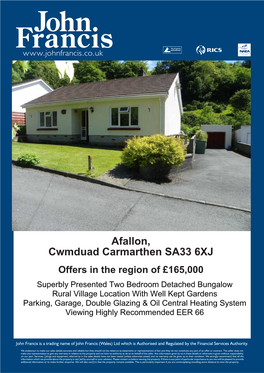 Afallon, Cwmduad Carmarthen SA33