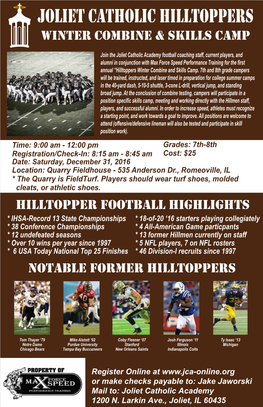 Football Winter Combine