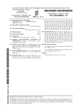 WO 2016/086011 Al 2 June 2016 (02.06.2016) P O P C T