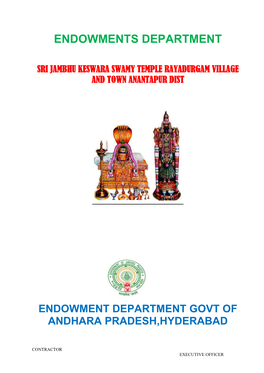 Endowments Department