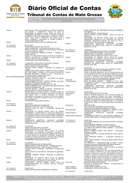 Diário Oficial De Contas