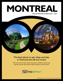 Montreal Fall & Winter Guide 2010 – 2011