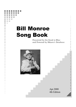 The Bill Monroe Songbook