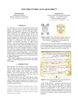 Live Structures: Ocular Scores™