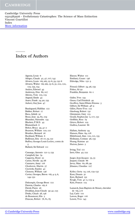 Index of Authors