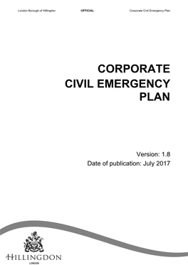 Corporate Civil Emergency Plan