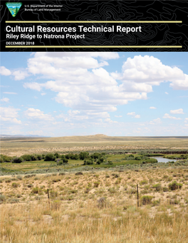 Cultural Resources Technical Report in Support of Final Environmental