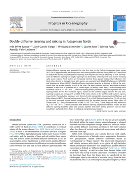 Double-Diffusive Layering and Mixing in Patagonian Fjords