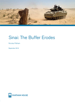 Sinai: the Buffer Erodes Sinai: the Buffer Erodes