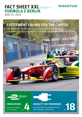 Formula E Berlin May 21, 2016: Fact Sheet