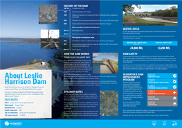 HISTORY of the DAM 1967-68 – Un-Gated Dam Is Built