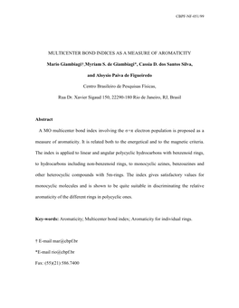 Polycyclic Benzenoid Aromatic Hydrocarbons O