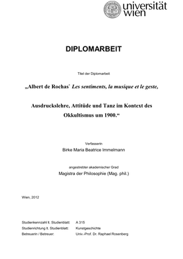 Diplomarbeit