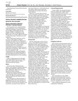 Federal Register/Vol. 84, No. 234/Thursday, December 5, 2019/Notices