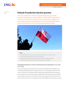 PDF | Poland: Presidential Election Preview