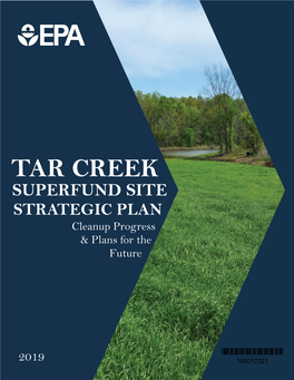 TAR CREEK SUPERFUND SITE STRATEGIC PLAN Cleanup Progress & Plans for the Future