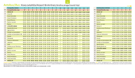 Avtobus/Bus: Kranj-Letališče/Airport Brnik-Kranj