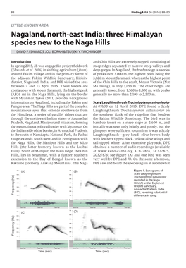 Nagaland, North-East India: Three Himalayan Species New to the Naga Hills