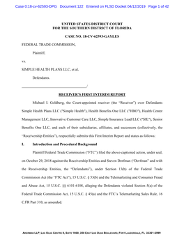 Case 0:18-Cv-62593-DPG Document 122 Entered on FLSD Docket 04/12/2019 Page 1 of 42