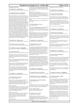 21 May 2021 Page 1 of 16 SATURDAY 15 MAY 2021 Different Types of Sea Turtle