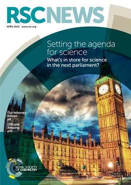 Setting the Agenda for Science What’S in Store for Science in the Next Parliament?