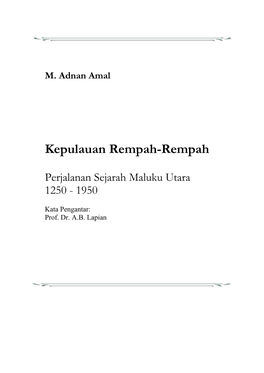 Sejarah Kepulauan Rempah-Rempah