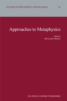 Chapter 2 LOGIC and METAPHYSICS in GERMAN PHILOSOPHY from MELANCHTHON to HEGEL*