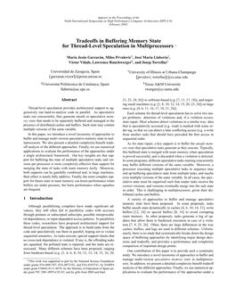 Tradeoffs in Buffering Memory State for Thread-Level Speculation In